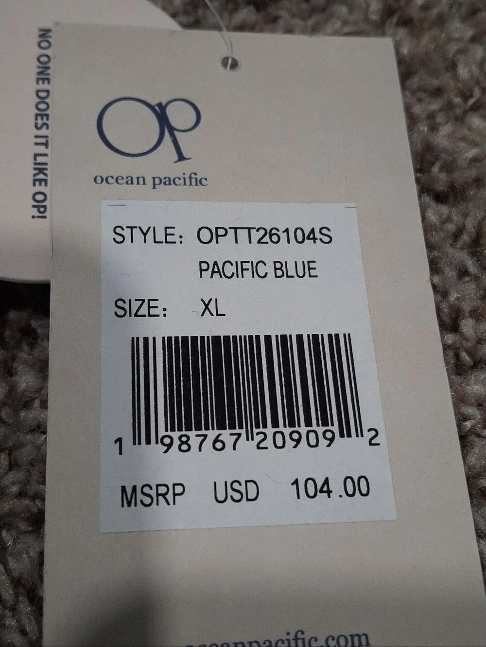 OP Ocean Pacific  Striped Aqua & Mint Three-Piece Swim Set Size XL NWT